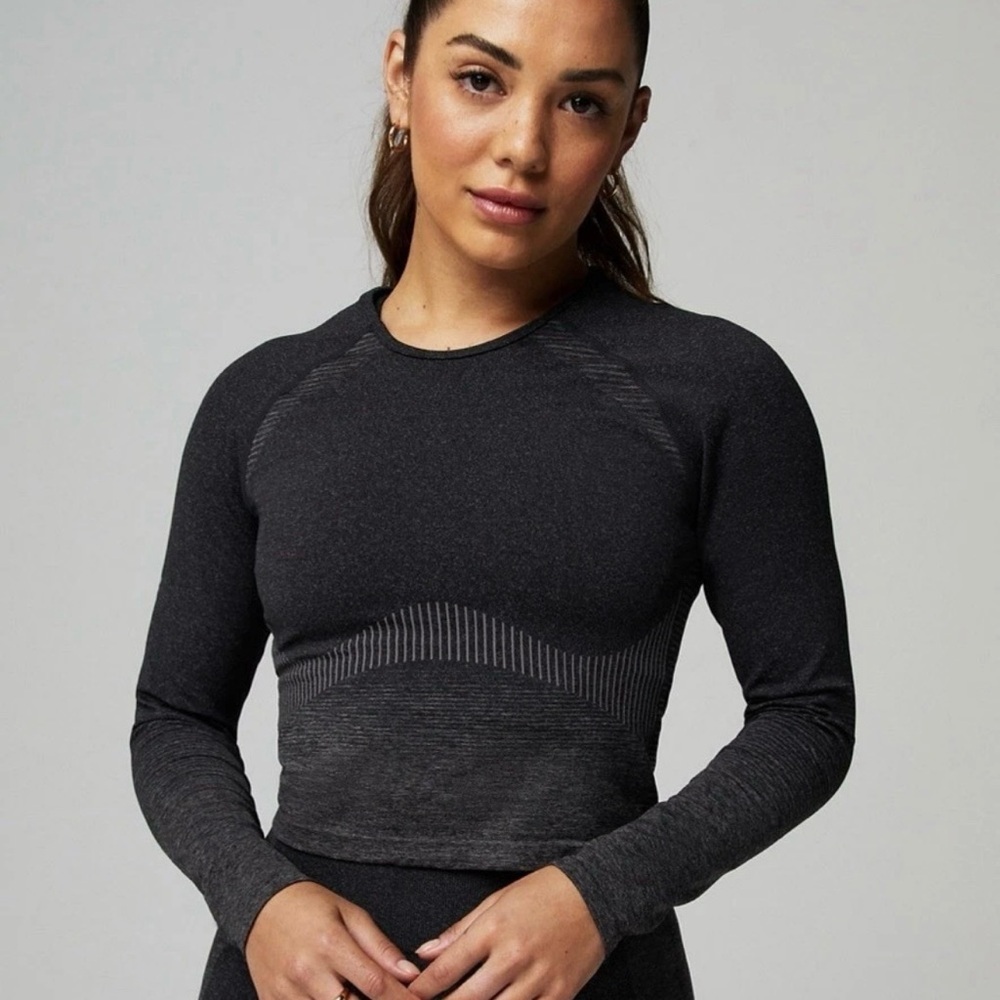 Fabletics Seamless Sport Stripe Long-Sleeve Top sz S/M?